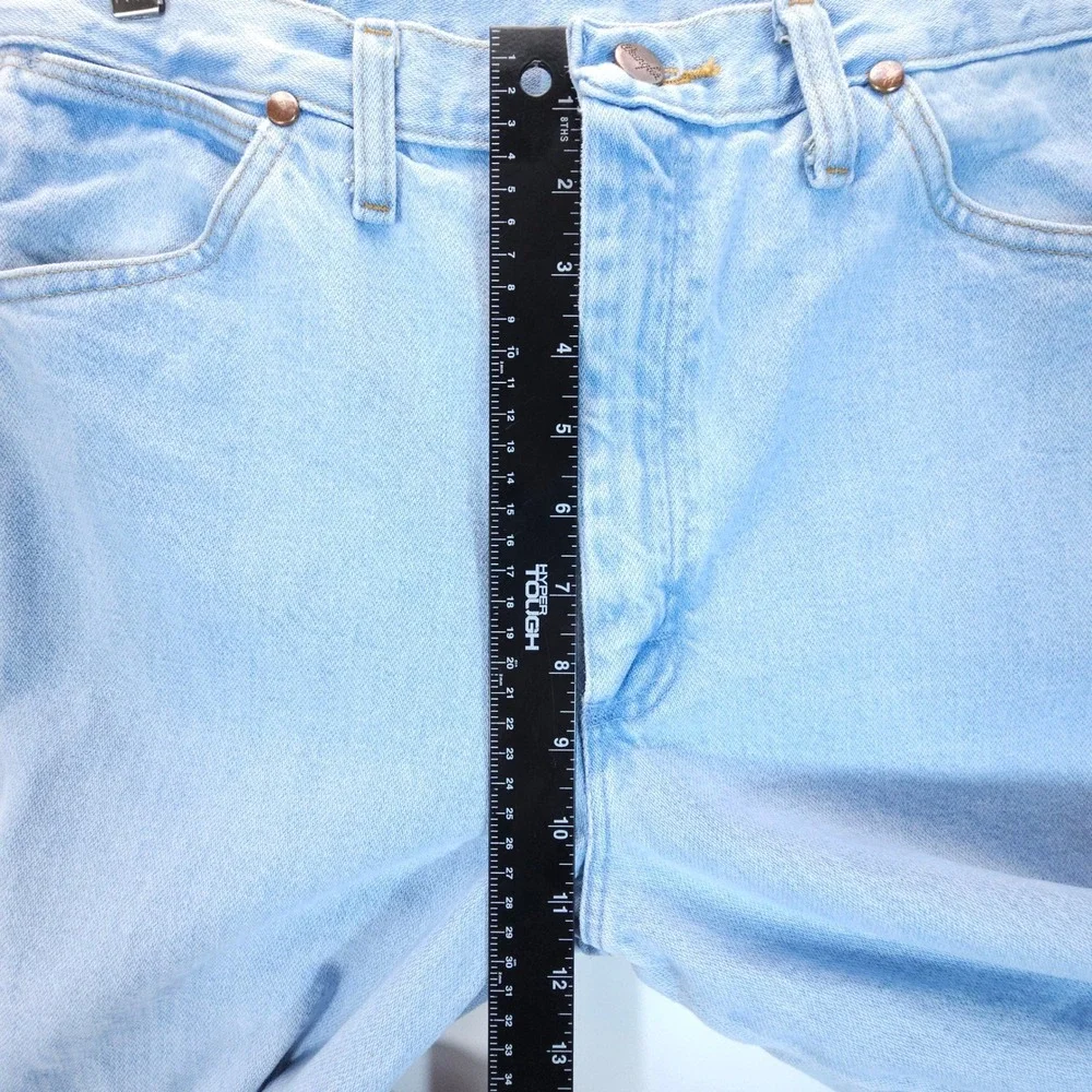 Wrangler 936GBH Men 32x36 Light Wash Slim Fit Western Cowboy Jeans Vintage Style